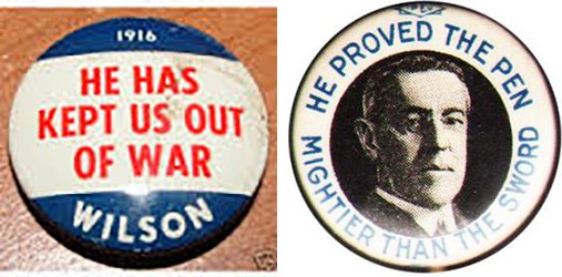 Wilson Campaign Buttons