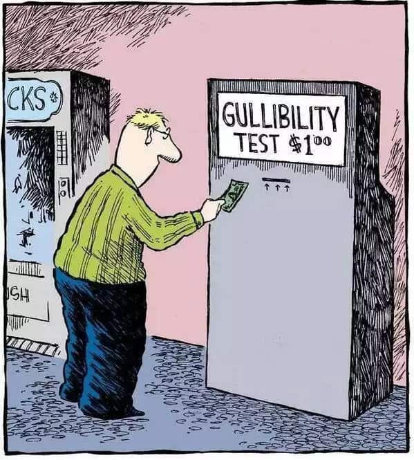 Gullibility test