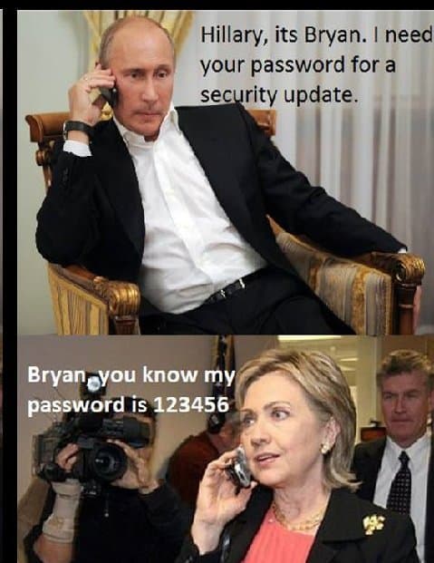 Hillary password