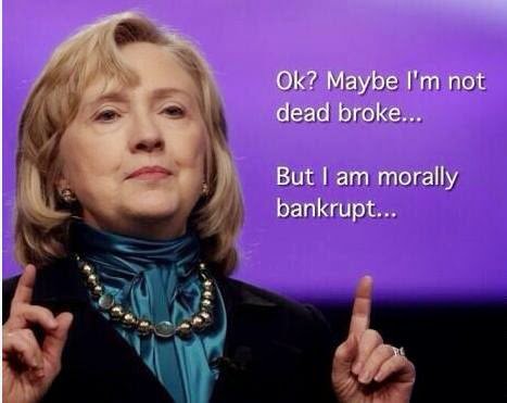 Morally bankrupt
