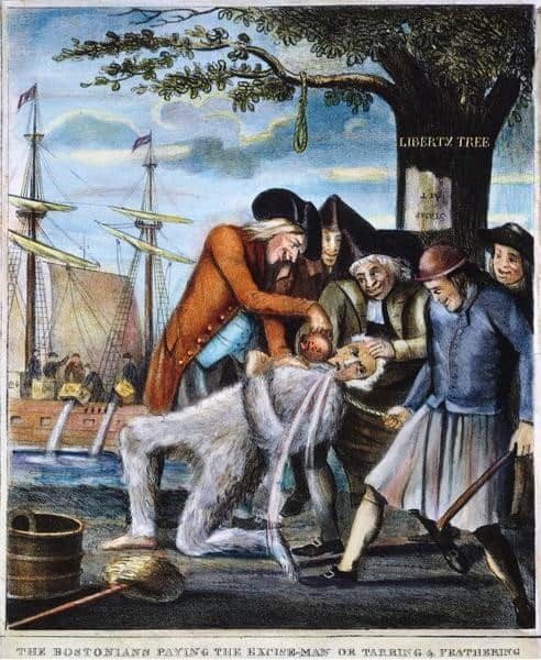 Tarring feathering