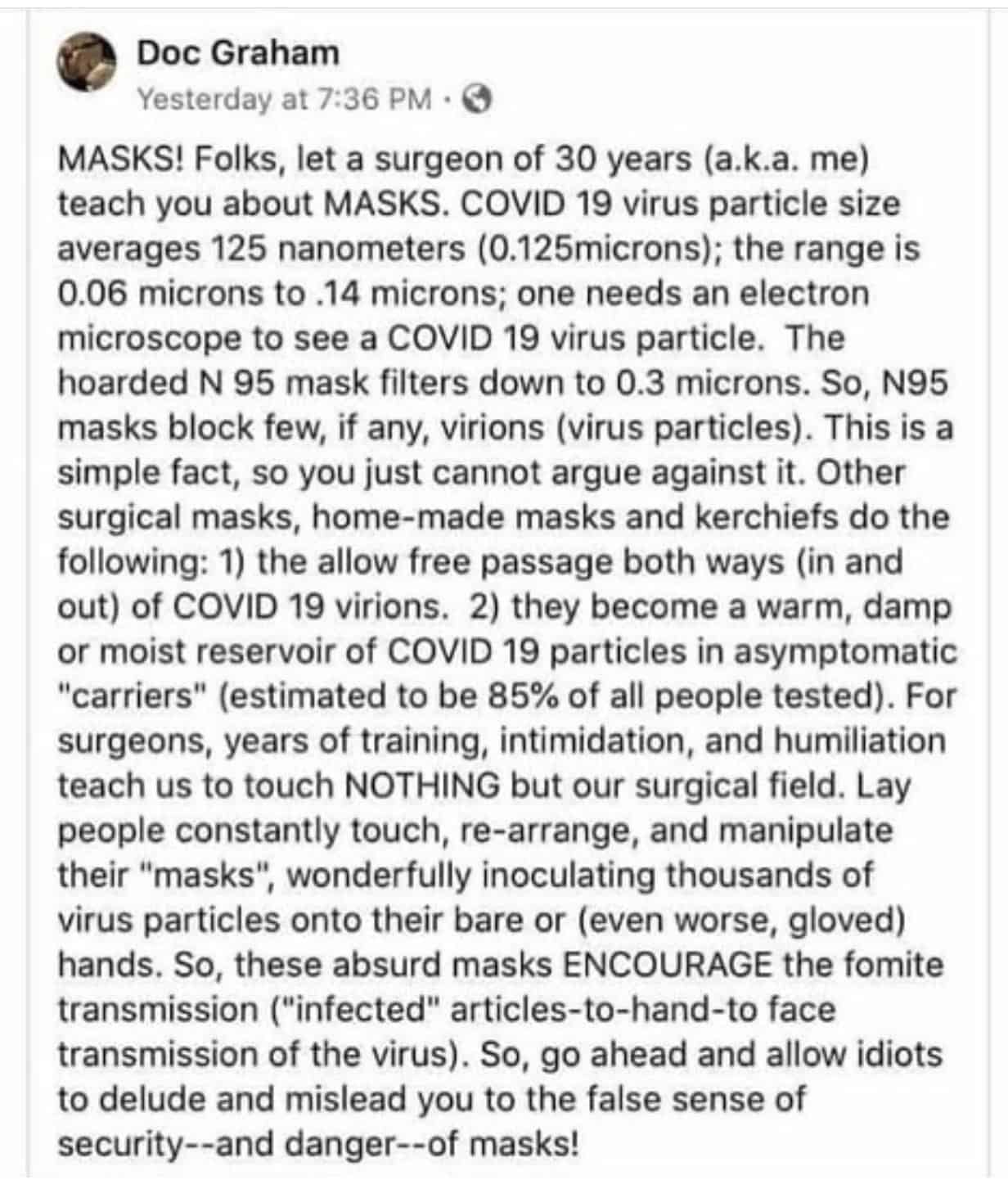 Doc Graham masks